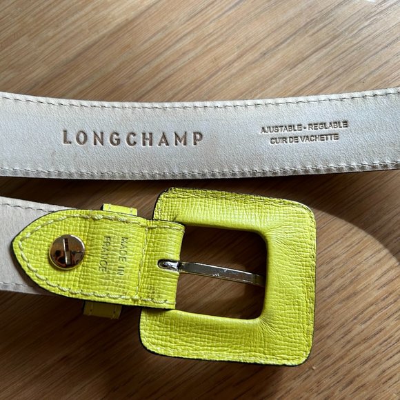 Longchamp Skinny Leather Belt NWOT - Picture 6 of 9